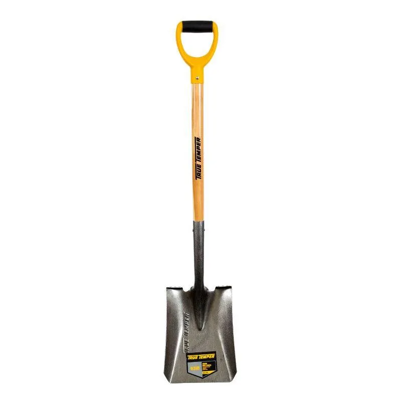 True Temper Square Mouth Shovel Wood Handle D Grip