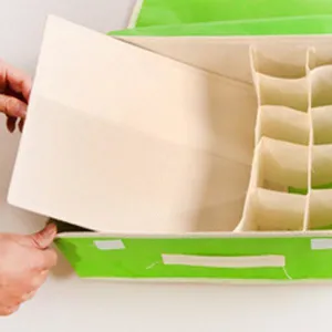 Underwear Socks Storage Container Non-wovens Closet Divider Box Two-in-one Storage Box
