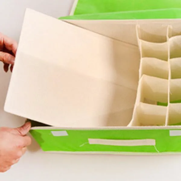 Underwear Socks Storage Container Non-wovens Closet Divider Box Two-in-one Storage Box