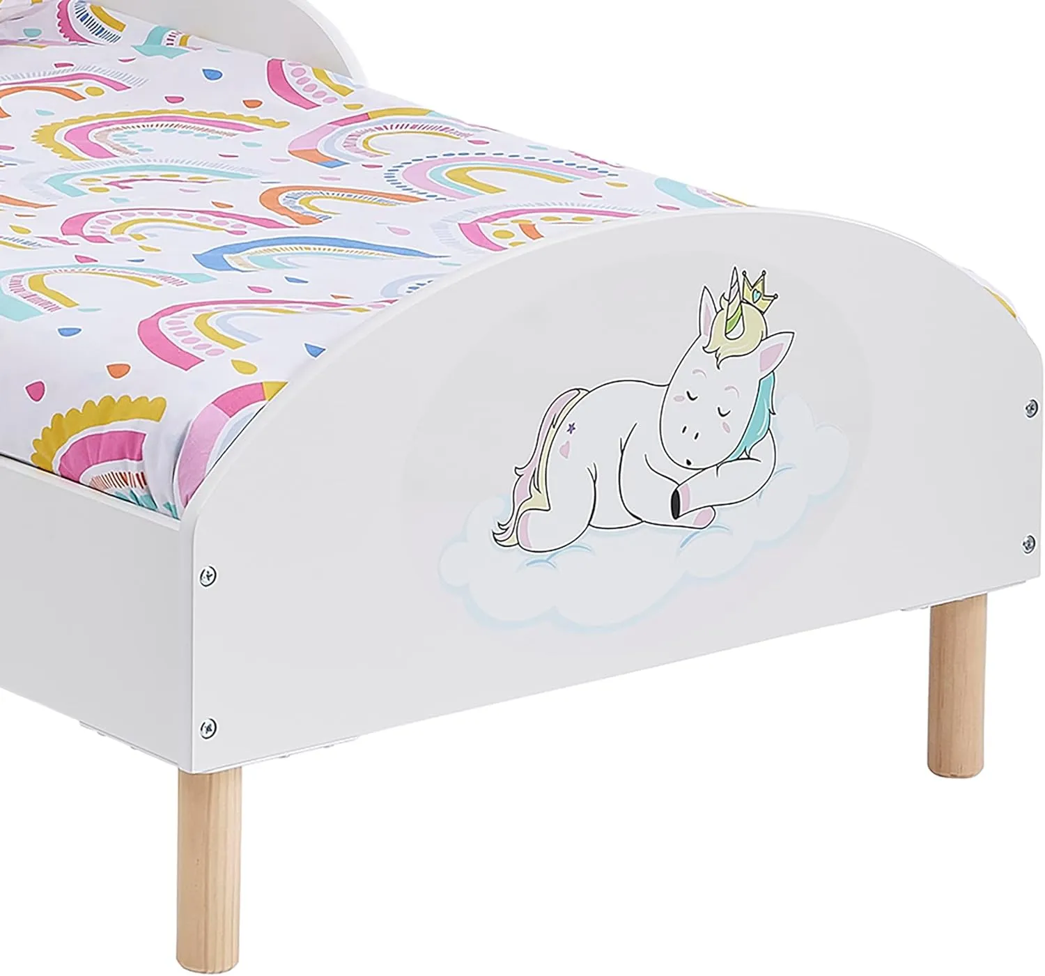 Unicorn Children's Bed with Side Protectors | Toddler Bed | 18m - 5 Years
