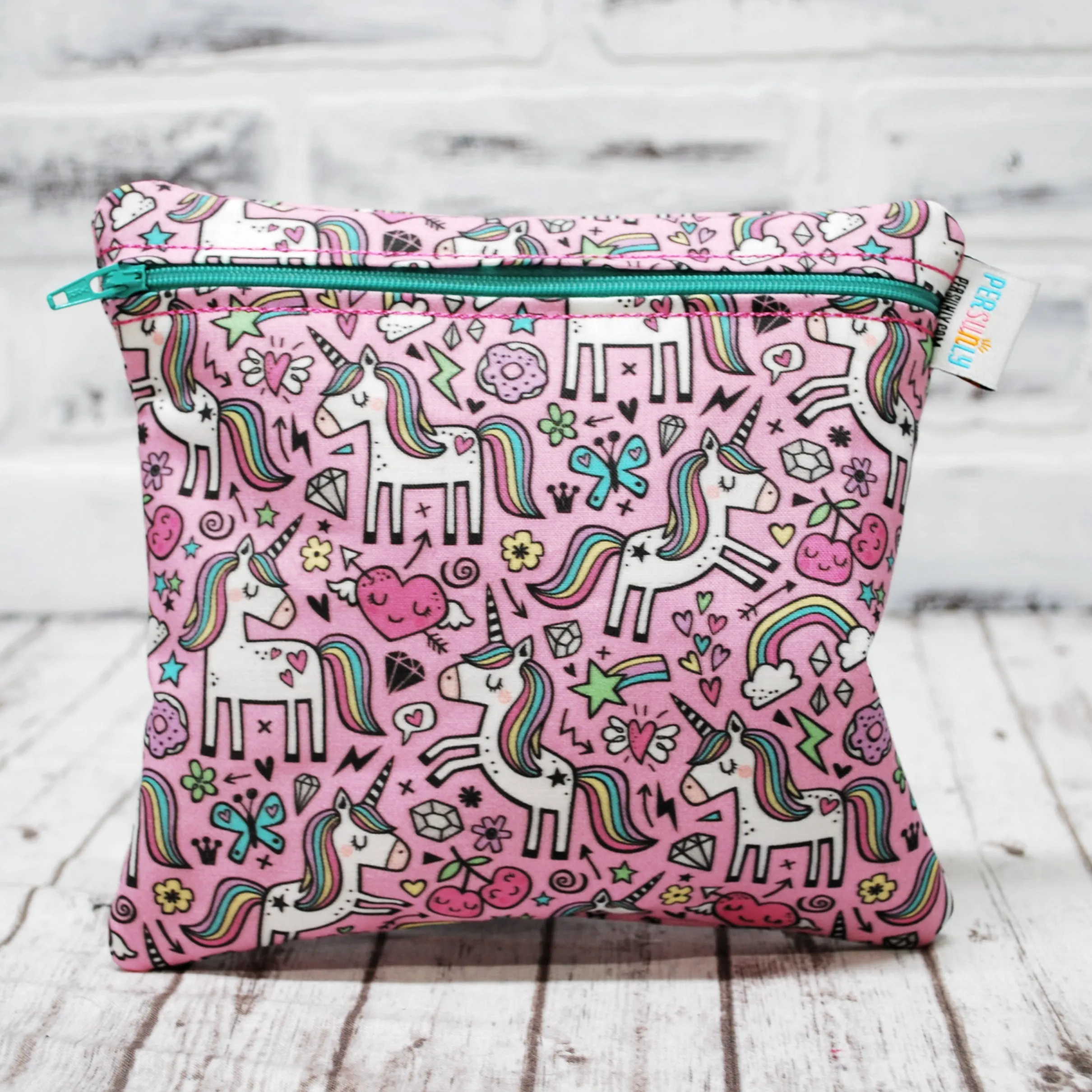 Unicorn Doodle Personalized Reusable Food Bag