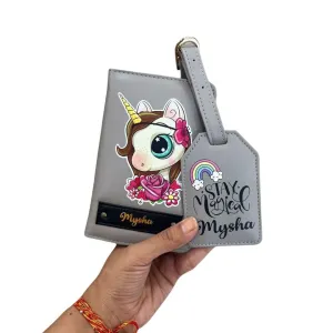 Unicorn Passport cover and Bag Tag Combo - 01
