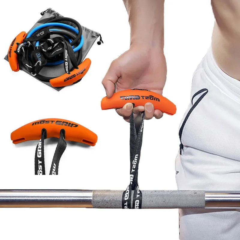 Unisex Fitness Pull-up Training Handle Grip Lifting  Tension Resistance Bands