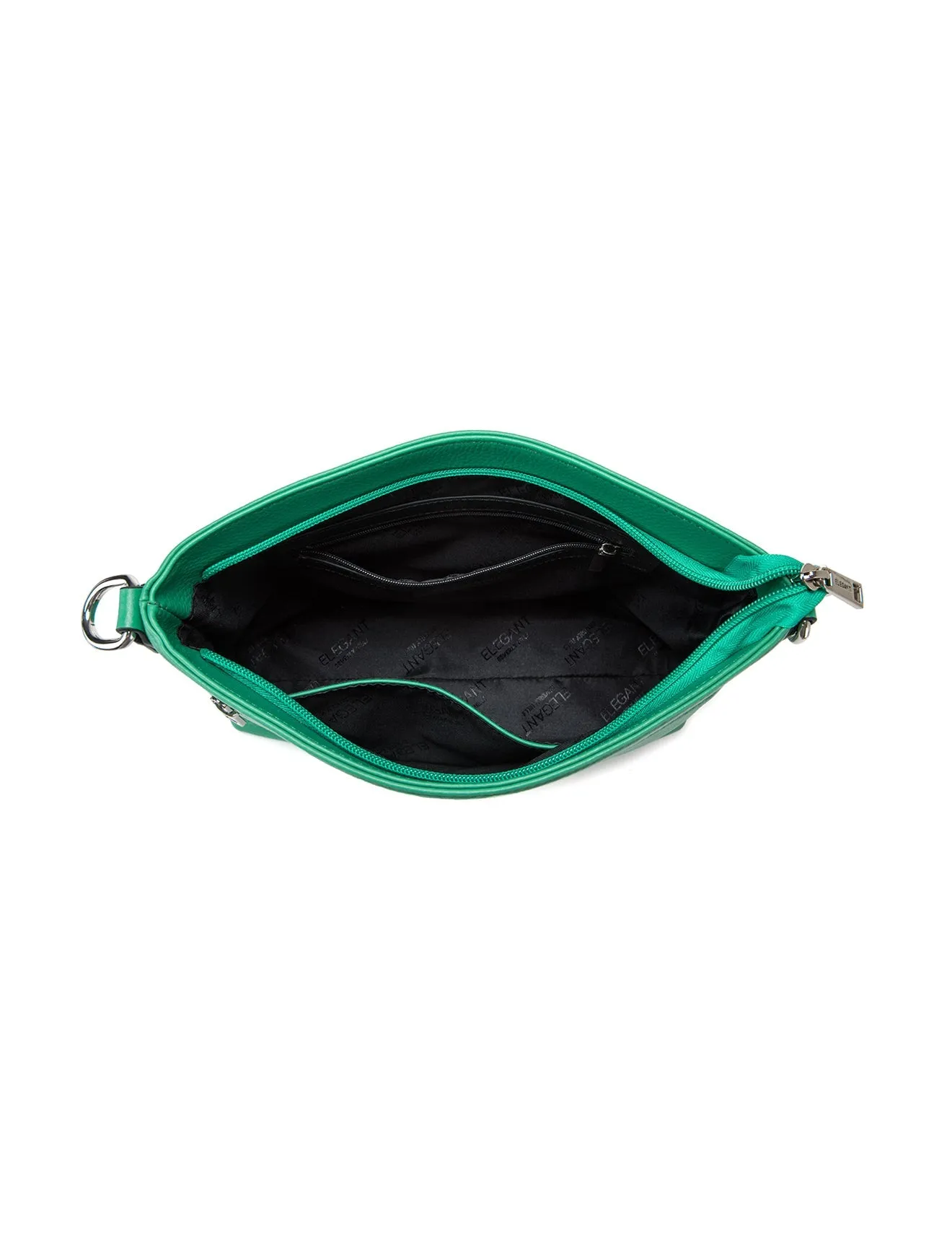 VICKY LEATHER XBODY BAG-  E1-0807A-GRN- SALE