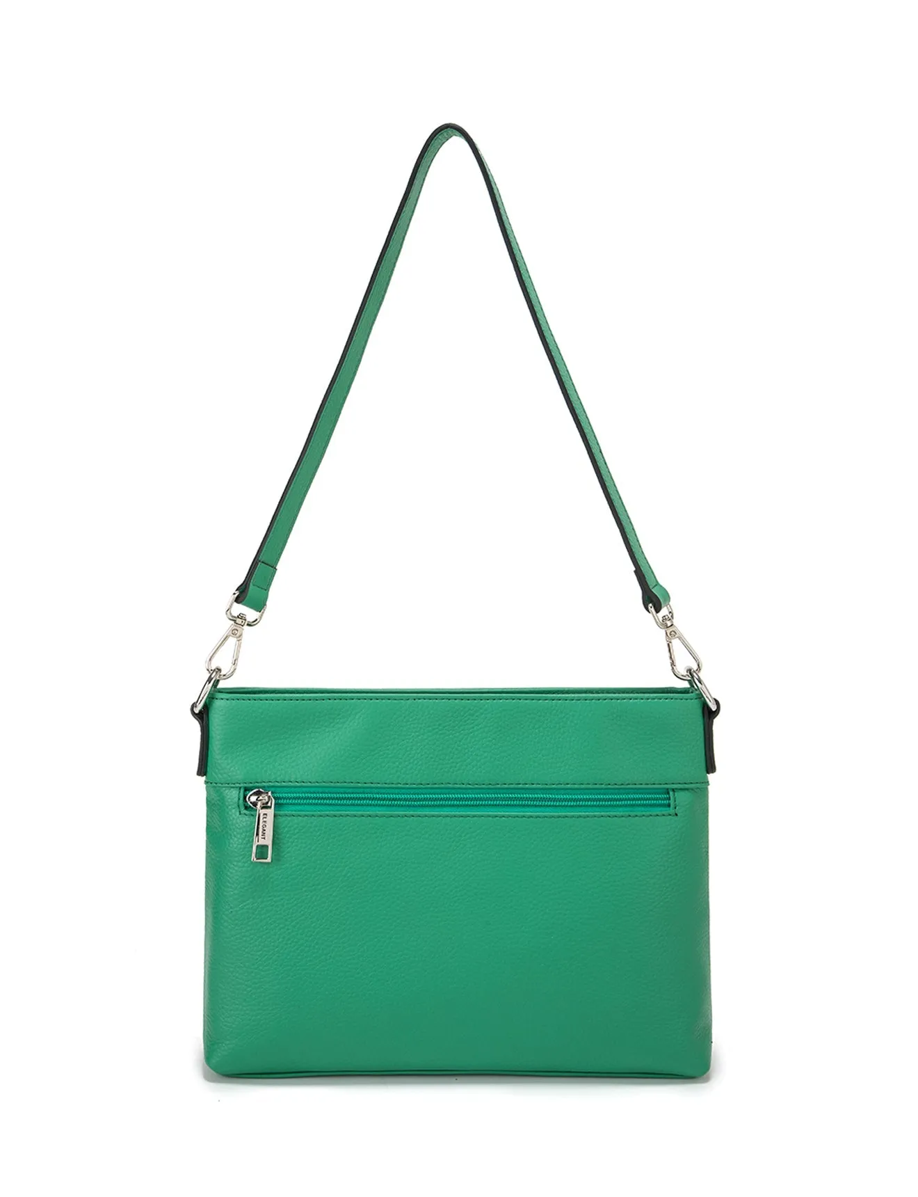 VICKY LEATHER XBODY BAG-  E1-0807A-GRN- SALE