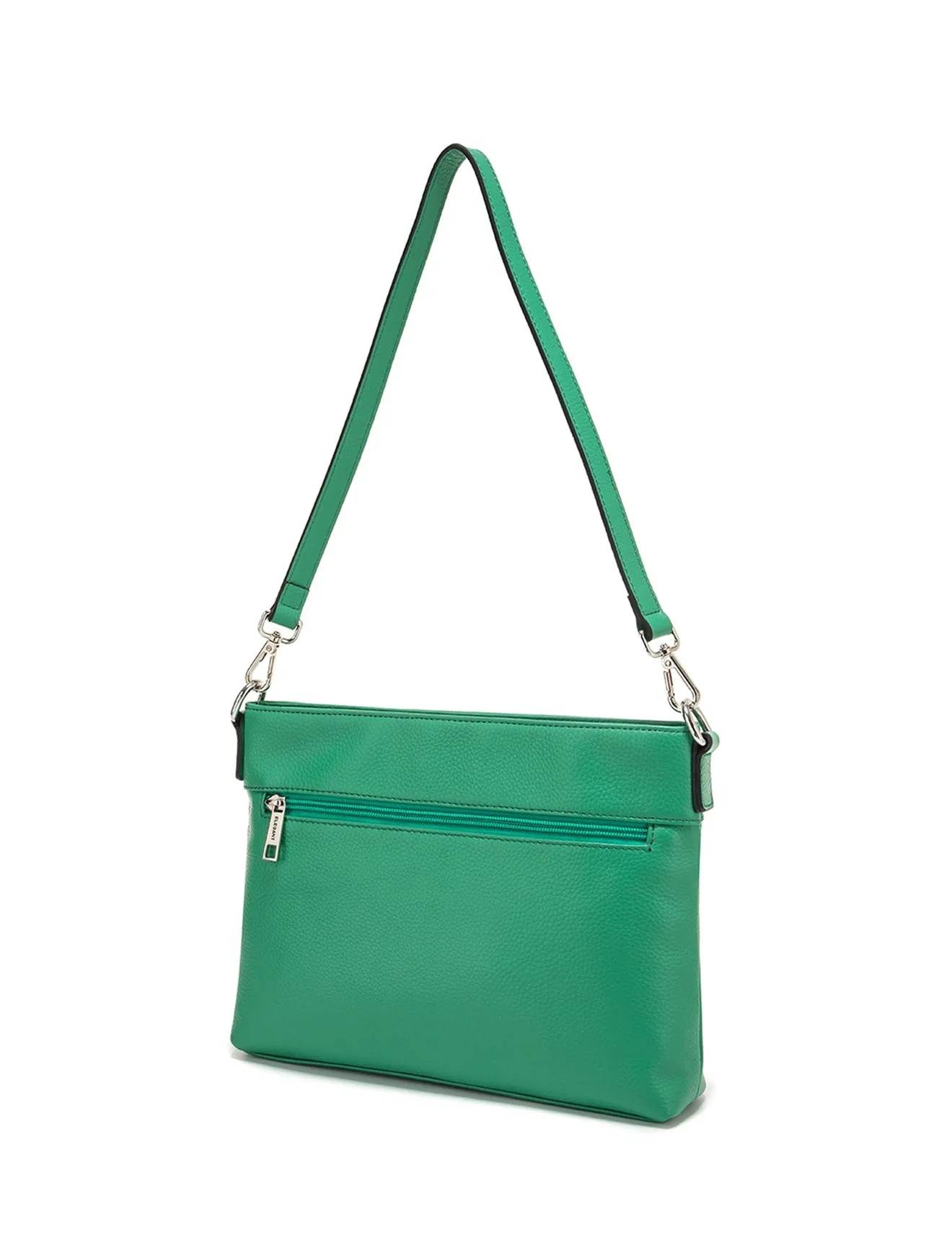 VICKY LEATHER XBODY BAG-  E1-0807A-GRN- SALE