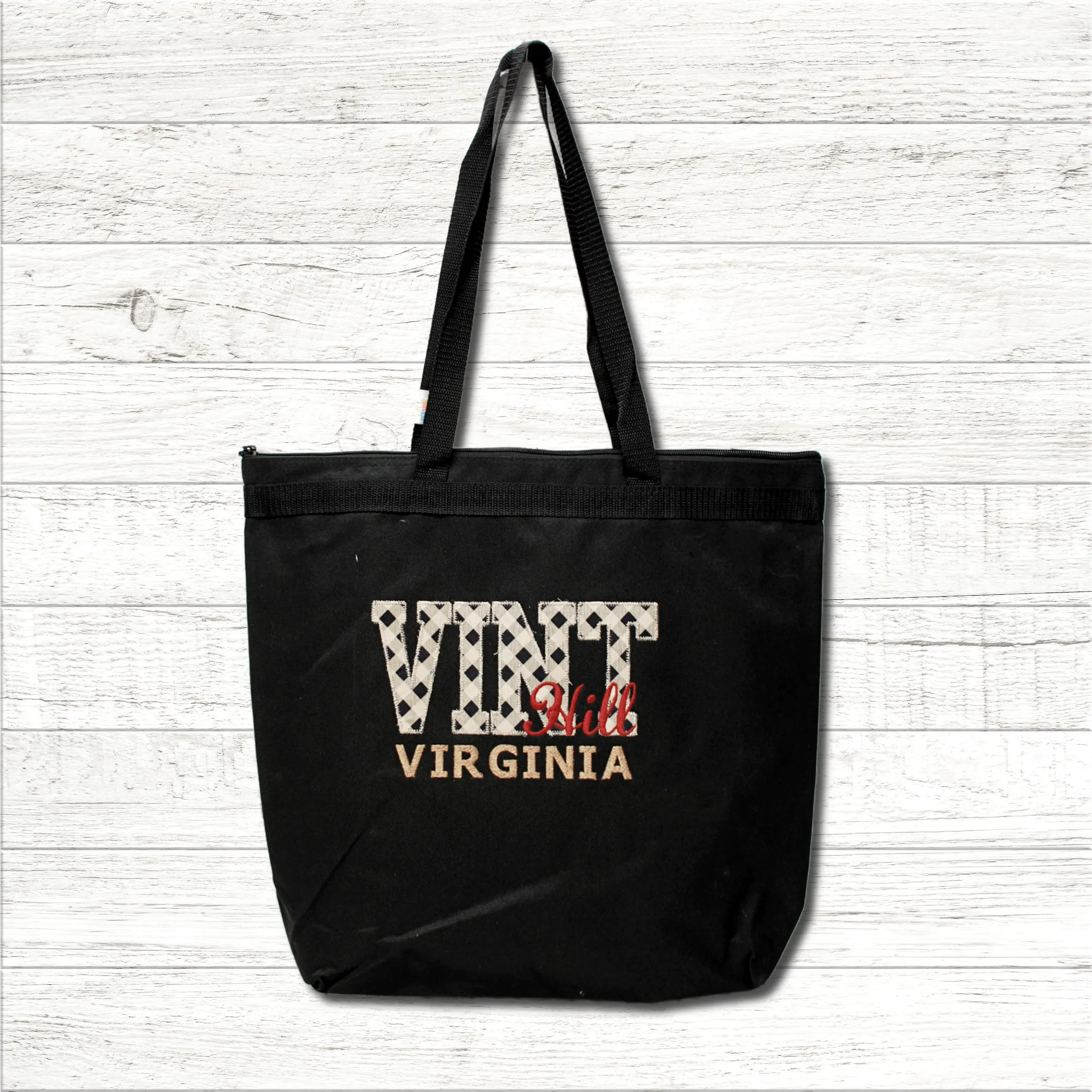 VINT Hill Zippered TOTE Bag