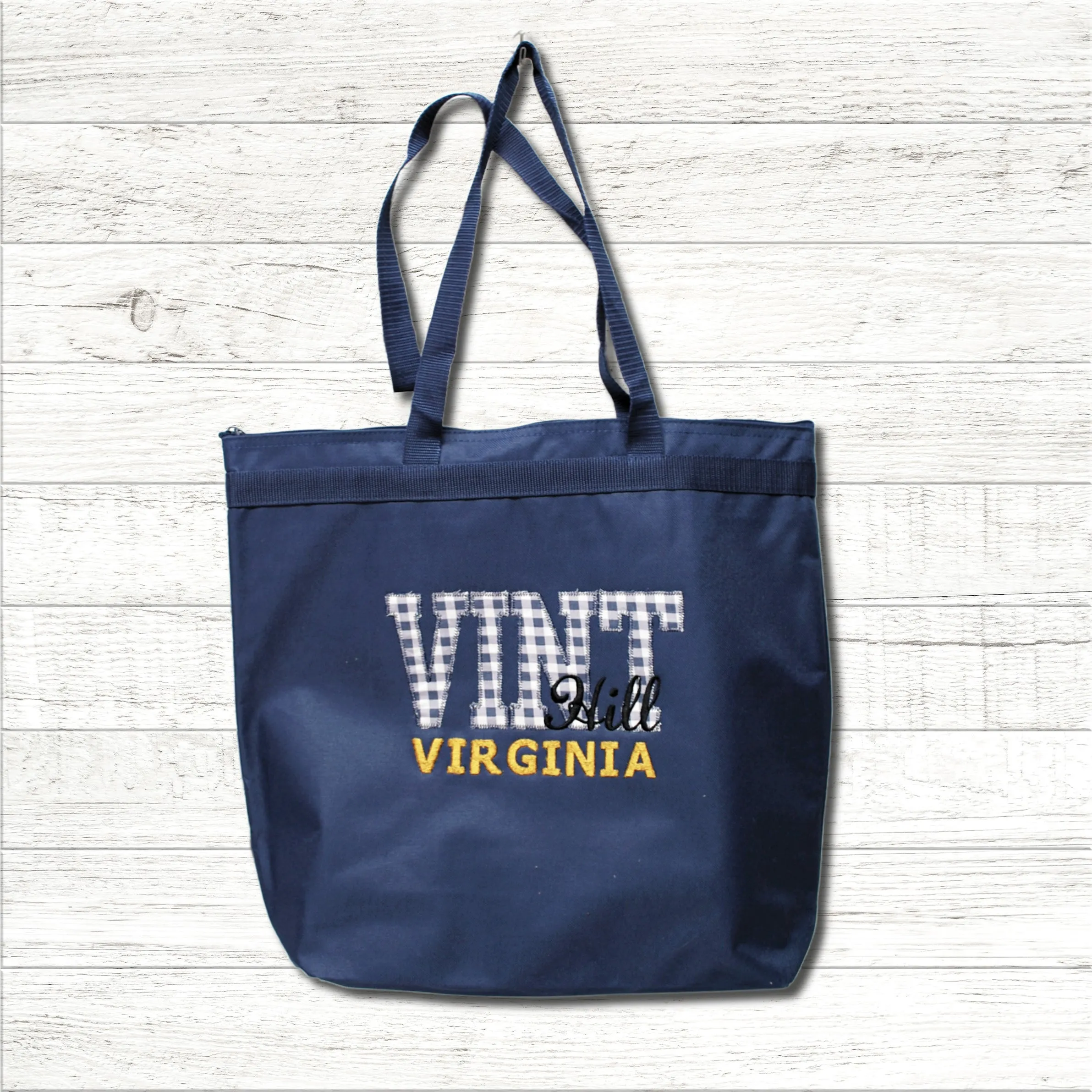 VINT Hill Zippered TOTE Bag