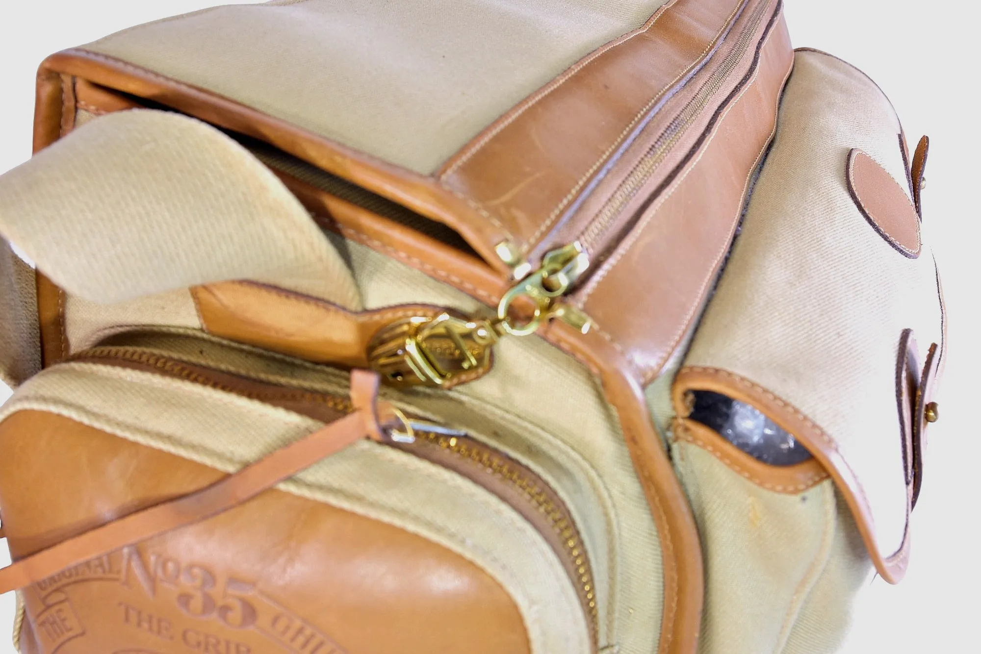 Vintage 1983 Ghurka Marley Hodgson Grip No. 35 Khaki Twill Camera Case Bag