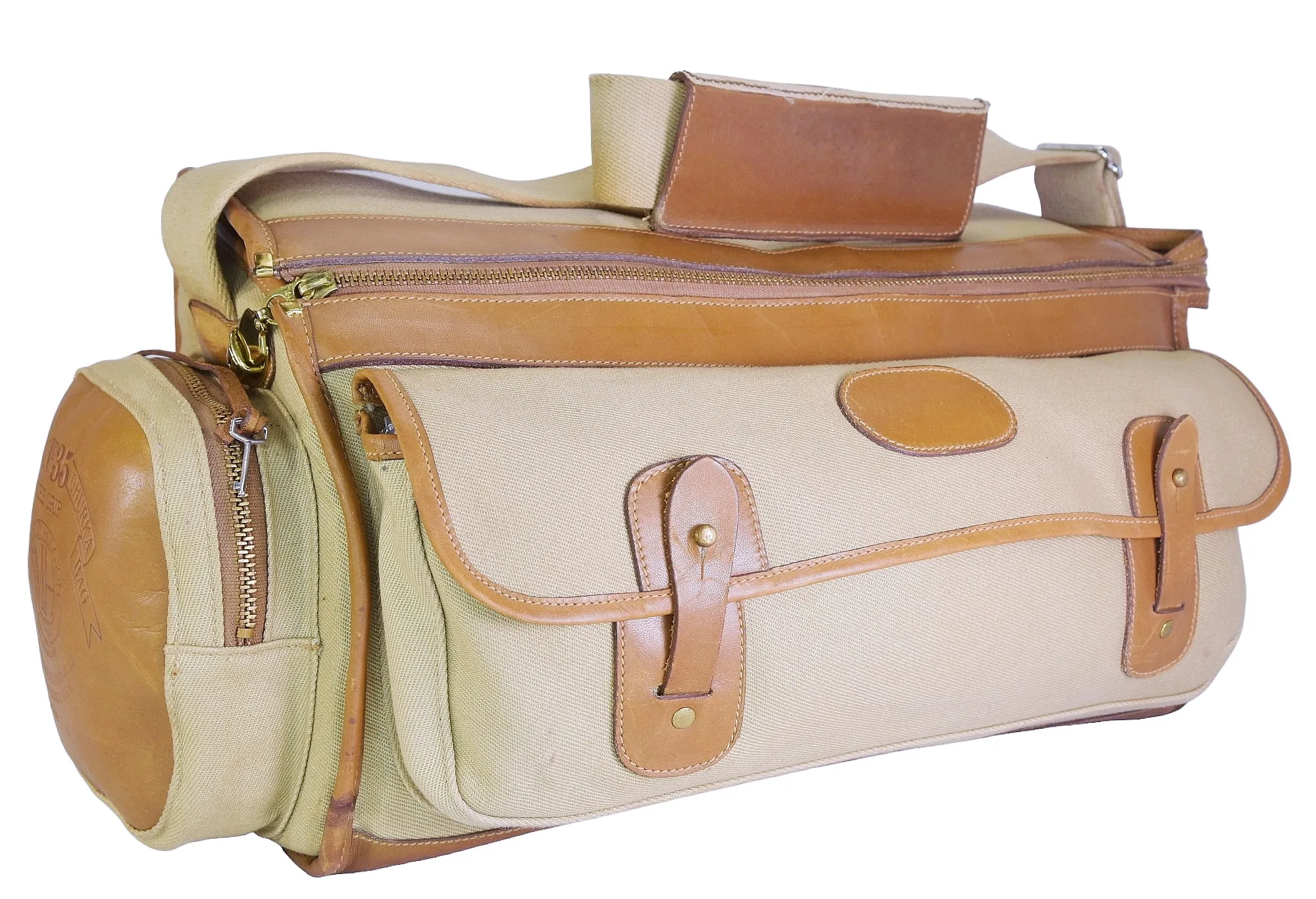Vintage 1983 Ghurka Marley Hodgson Grip No. 35 Khaki Twill Camera Case Bag