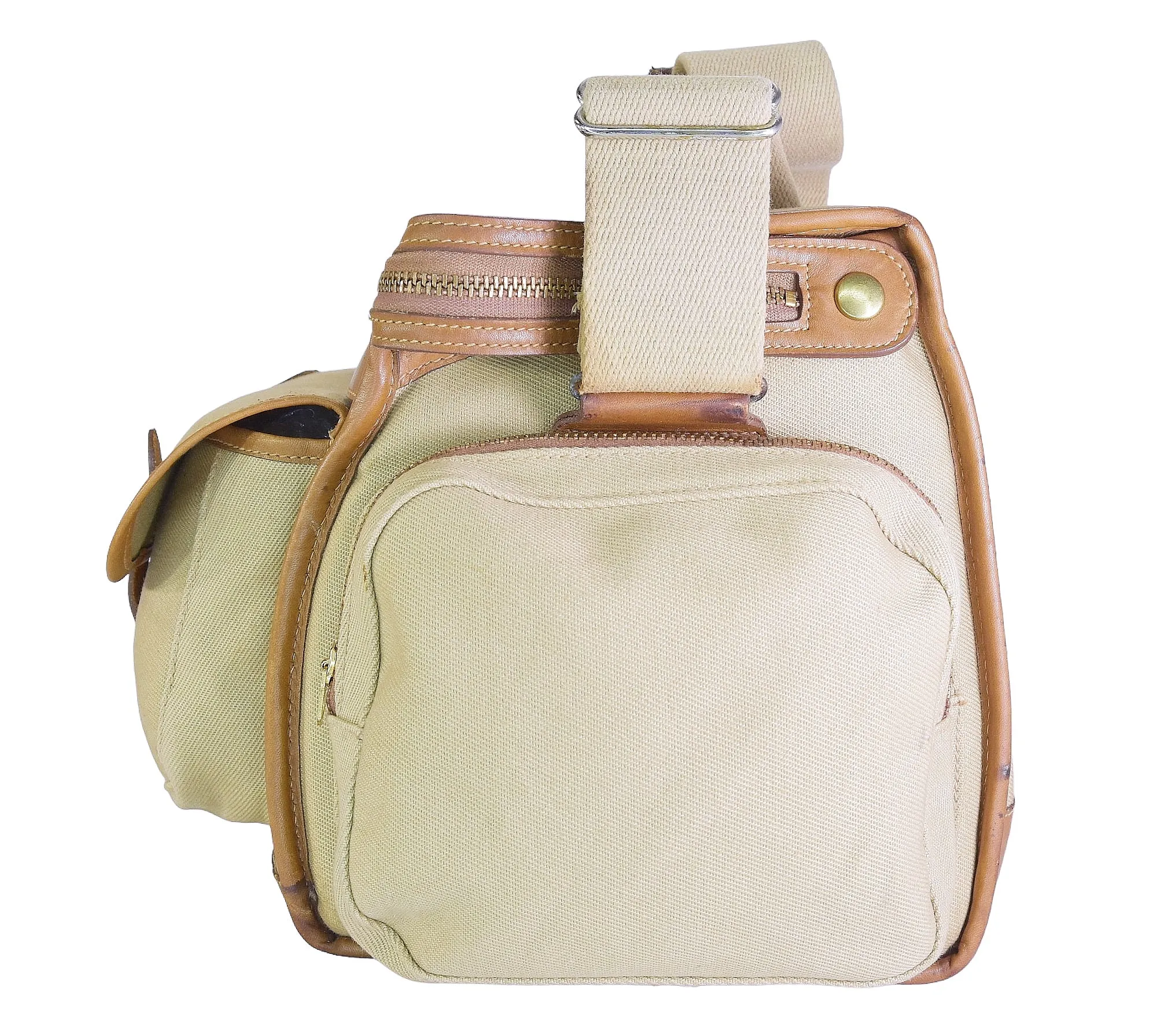 Vintage 1983 Ghurka Marley Hodgson Grip No. 35 Khaki Twill Camera Case Bag
