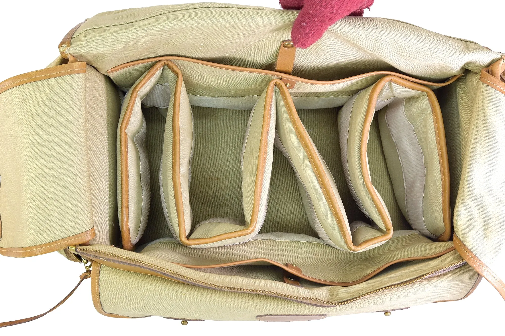 Vintage 1983 Ghurka Marley Hodgson Grip No. 35 Khaki Twill Camera Case Bag