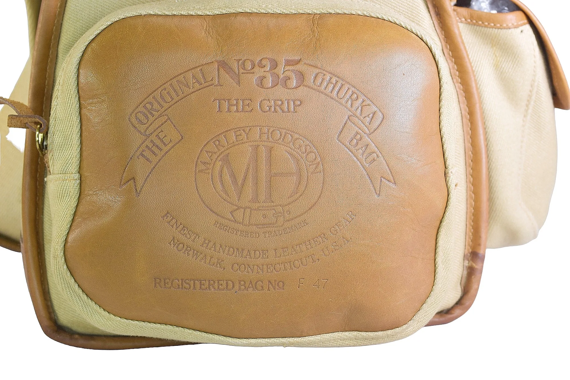 Vintage 1983 Ghurka Marley Hodgson Grip No. 35 Khaki Twill Camera Case Bag