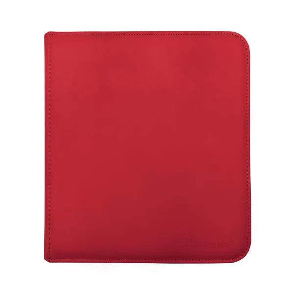 Vivid 12-Pocket Zippered PRO-Binder - Red