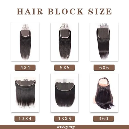 Wavymy Unprocessed Virgin Hair Kinky Curly 4x4 Lace Closure With 3 Bundles Human Hair Weave 10-26 Inch