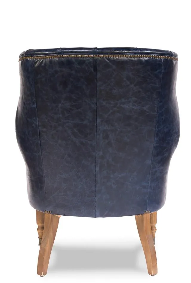 Welsh Blue Leather Chair