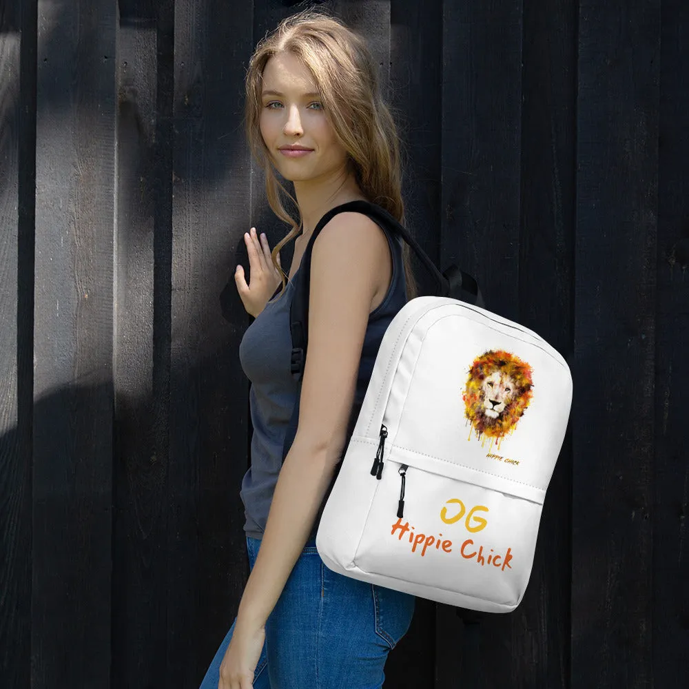 White Backpack - OG Hippie Chick