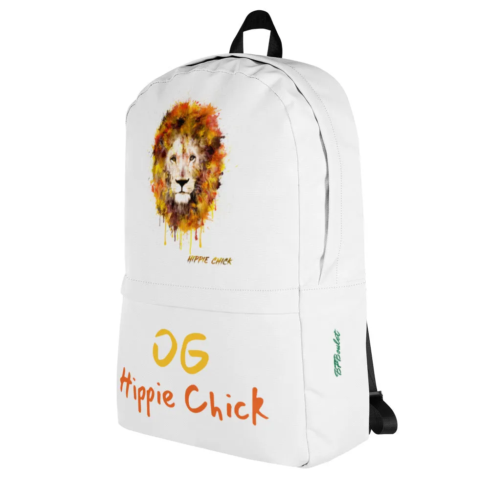 White Backpack - OG Hippie Chick