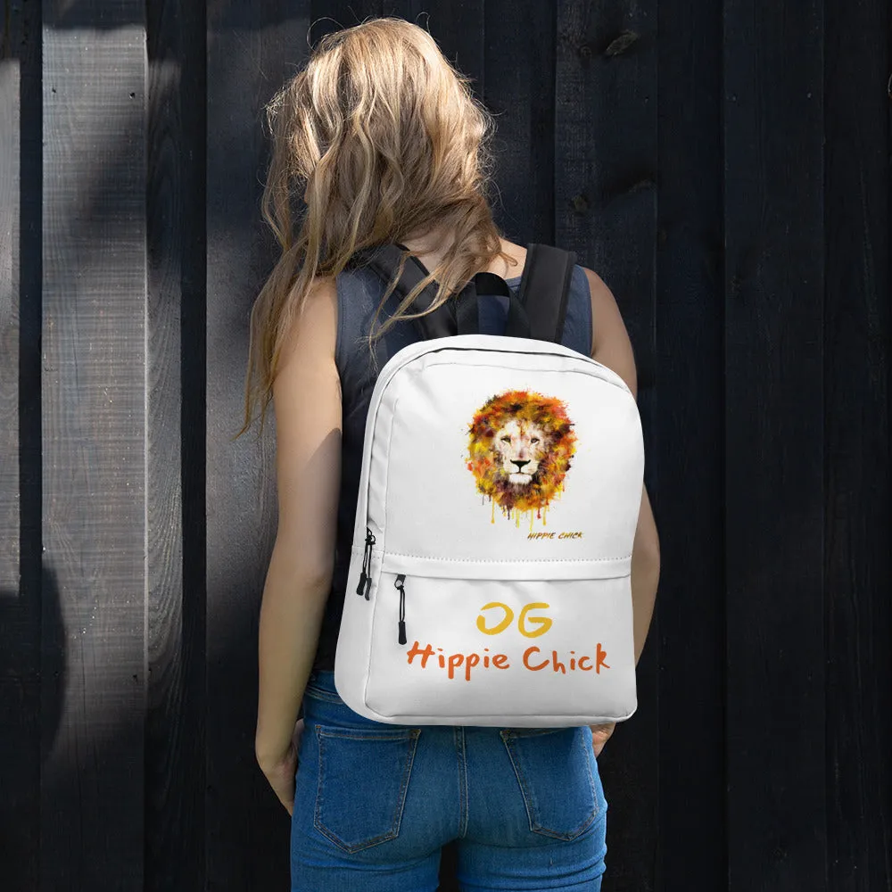 White Backpack - OG Hippie Chick