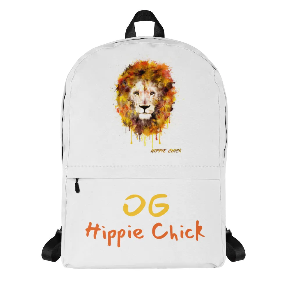 White Backpack - OG Hippie Chick