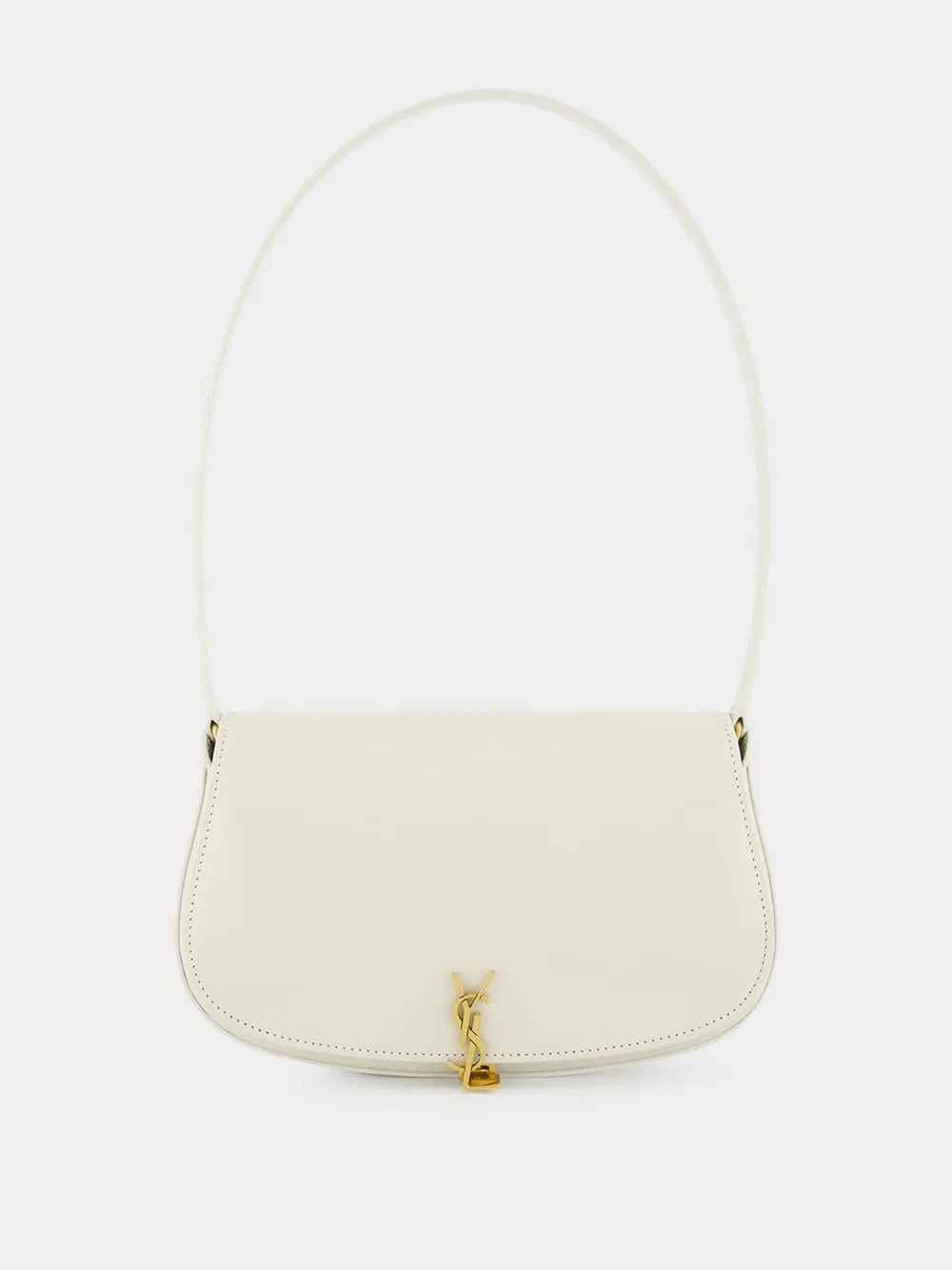 White Mini Voltaire Leather Bag