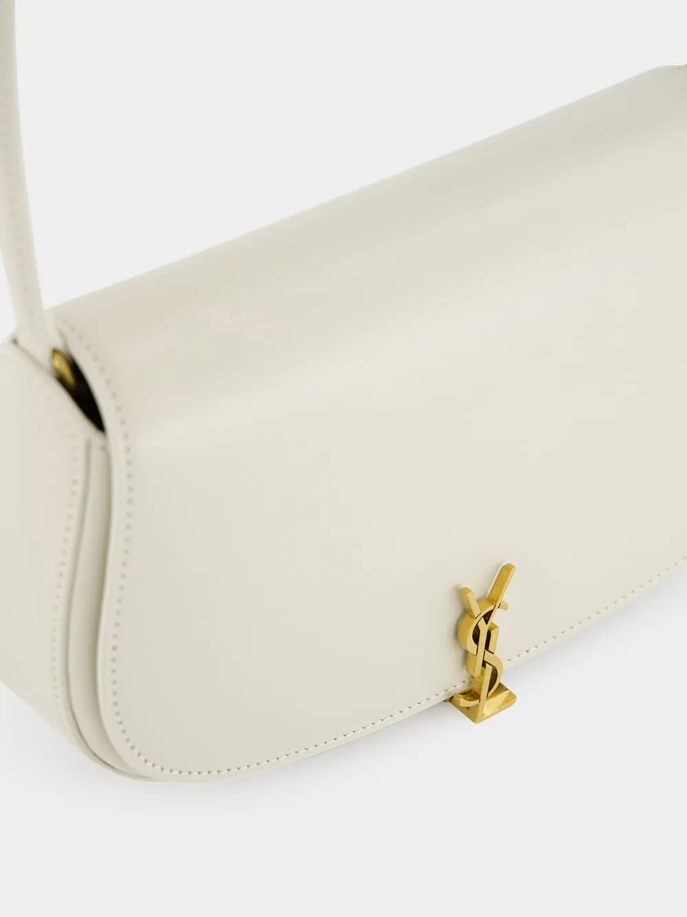 White Mini Voltaire Leather Bag