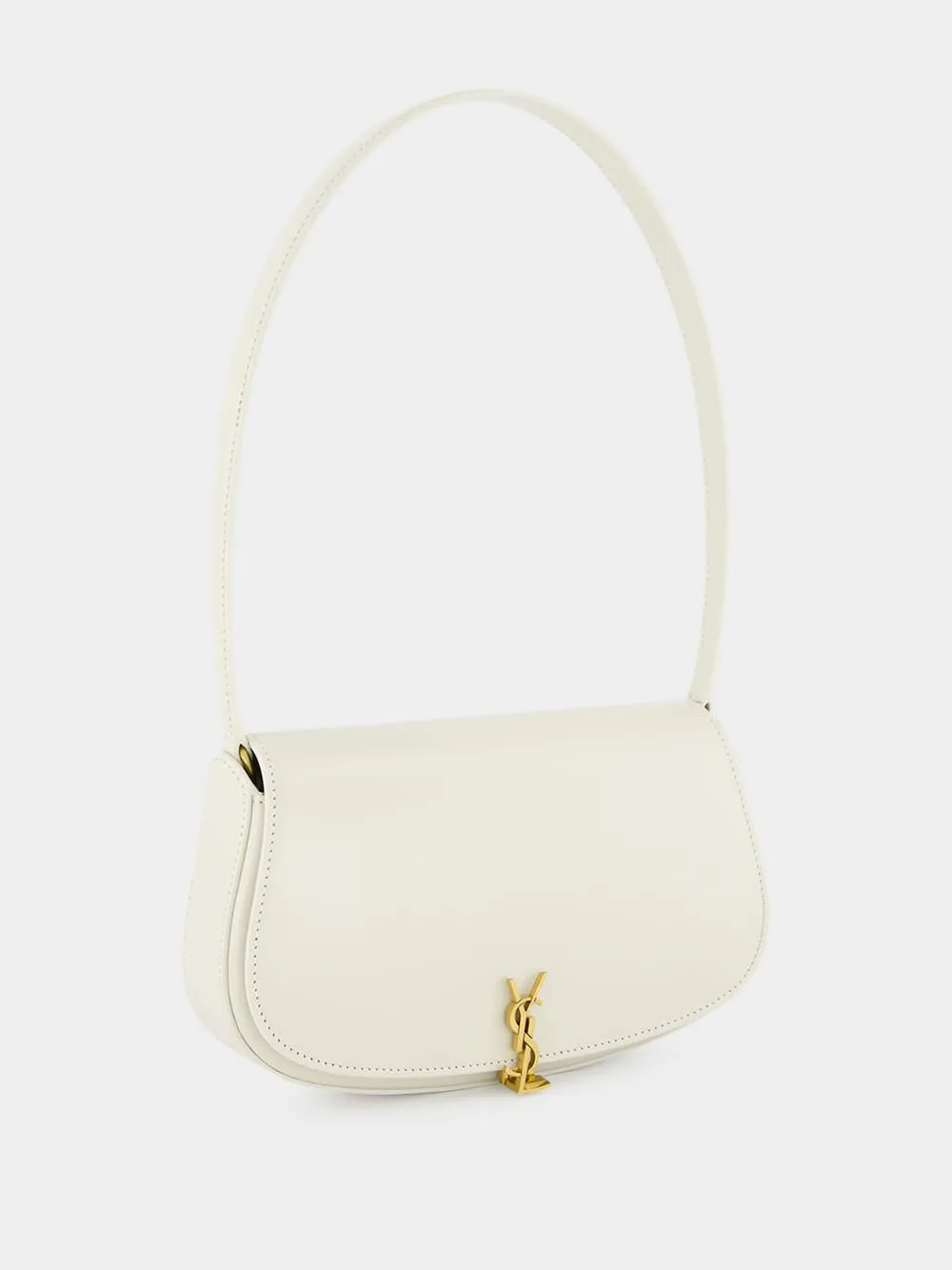 White Mini Voltaire Leather Bag