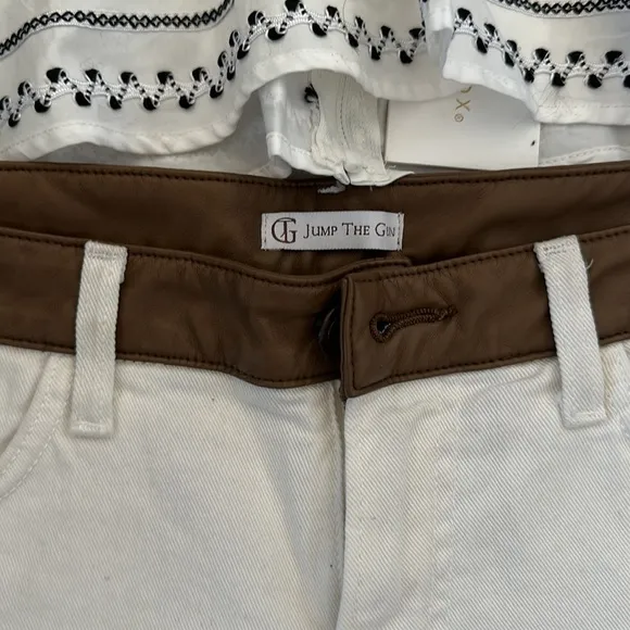 white tube top and shorts set