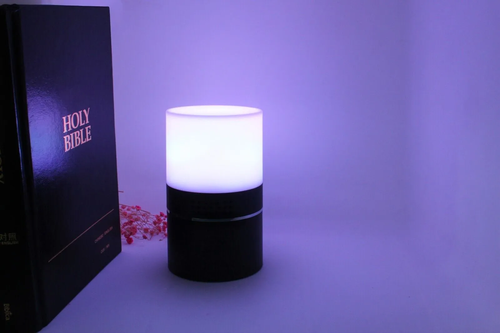 Wireless Wi-Fi Security Camera in Mood Lamp 1080p Video Recorder Motion Detection Push Alert