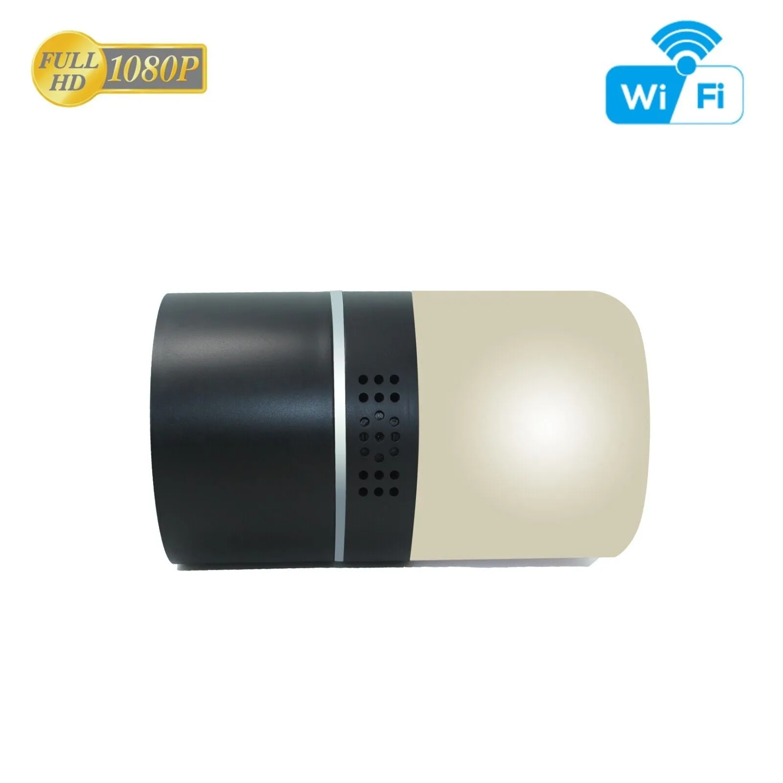 Wireless Wi-Fi Security Camera in Mood Lamp 1080p Video Recorder Motion Detection Push Alert