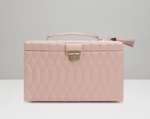 WOLF Caroline Large Jewelry Case - Rose Quartz