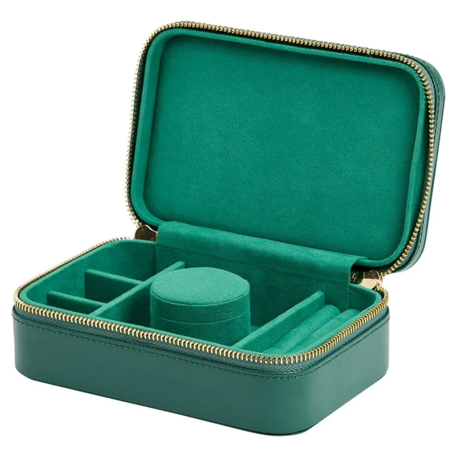 Wolf Sophia Jewelry Travel Case - Forest Green