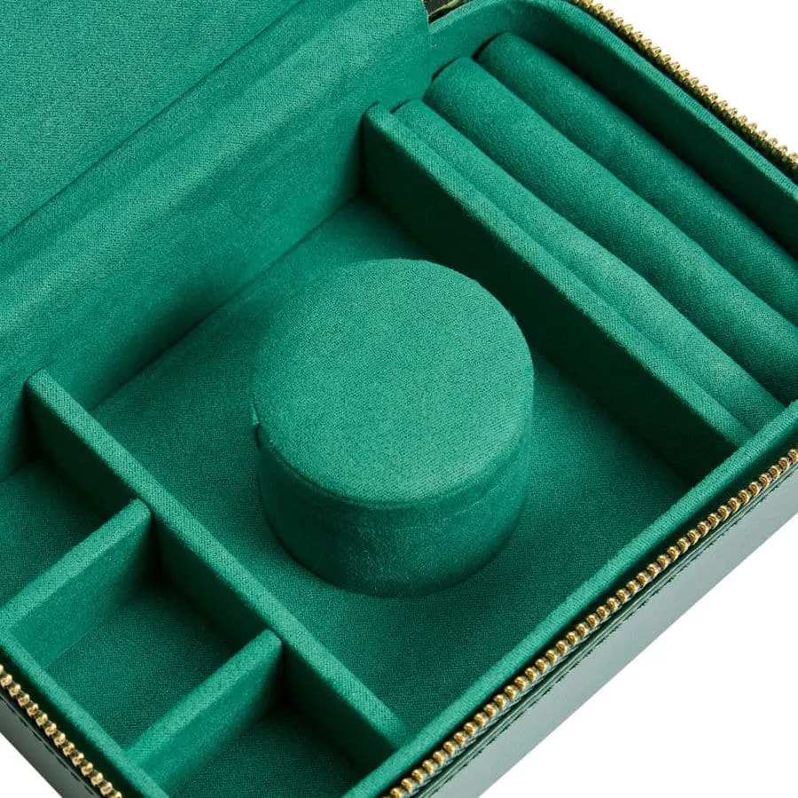 Wolf Sophia Jewelry Travel Case - Forest Green