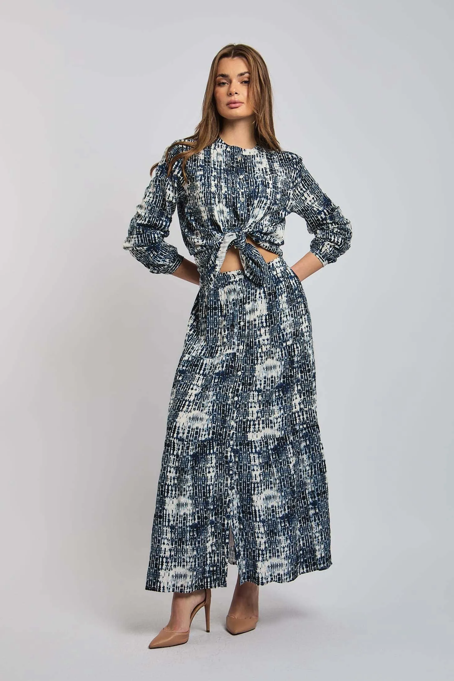Women Skirt Tiered Skirt Multicolor