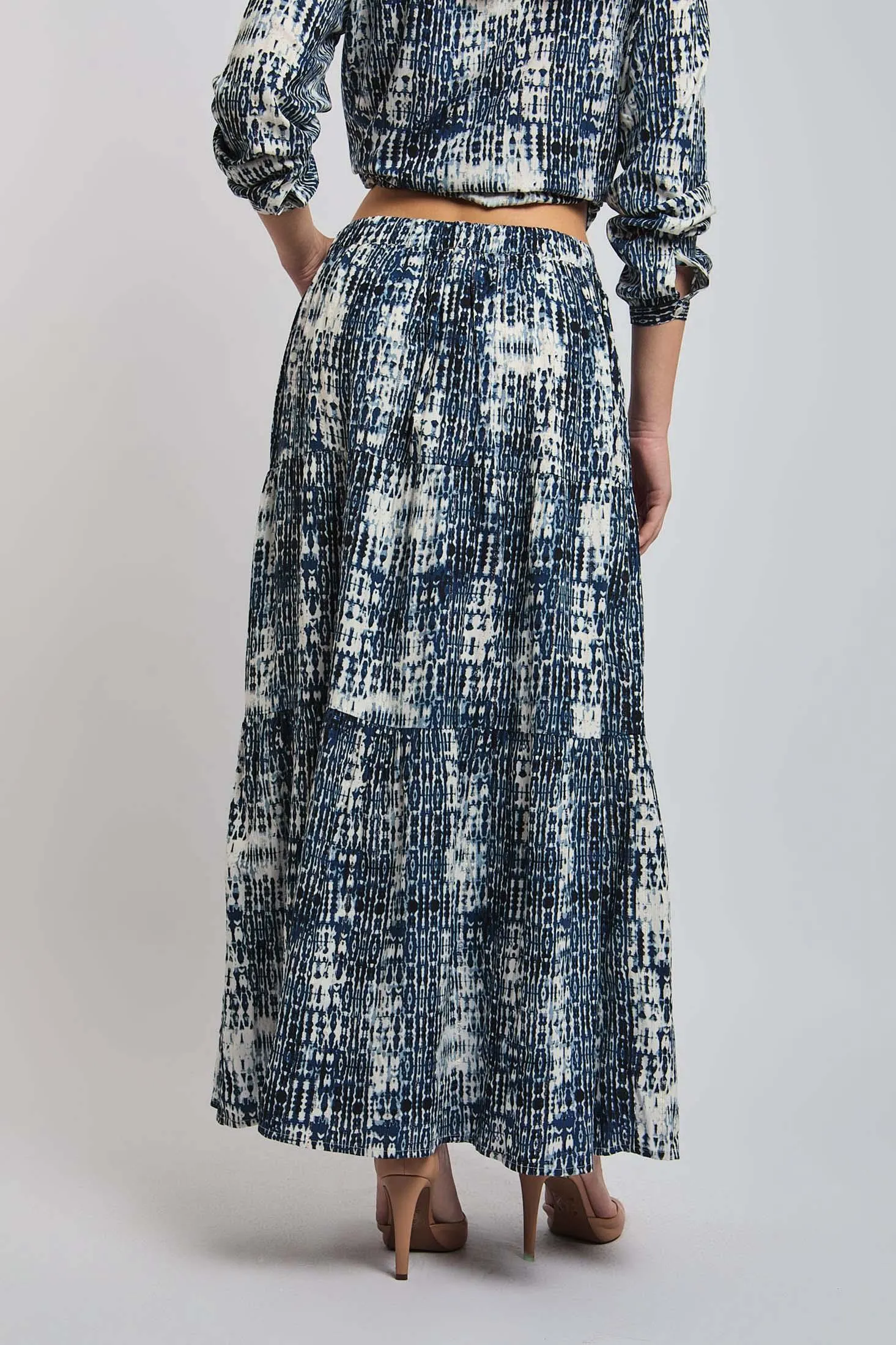 Women Skirt Tiered Skirt Multicolor