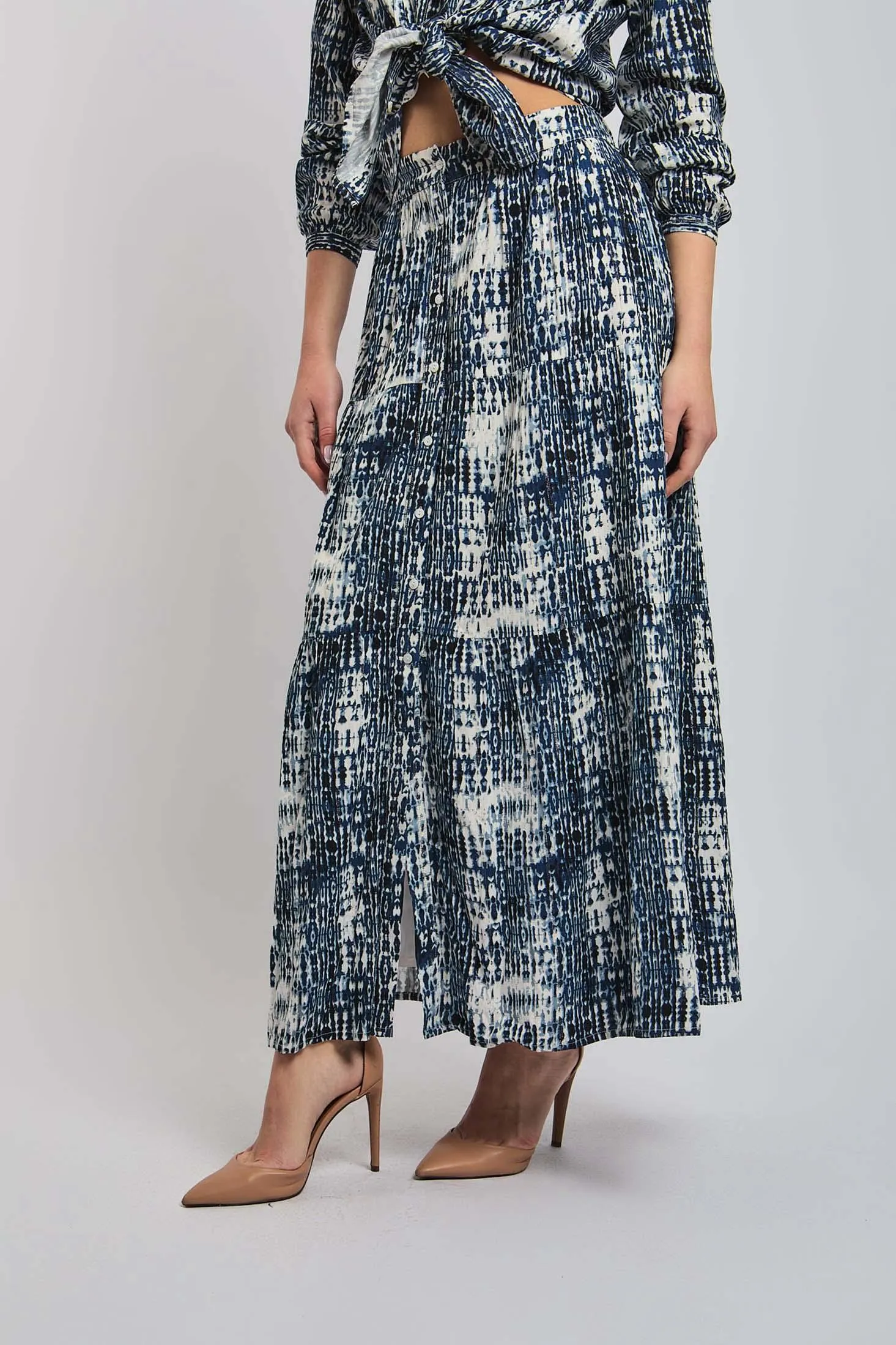 Women Skirt Tiered Skirt Multicolor