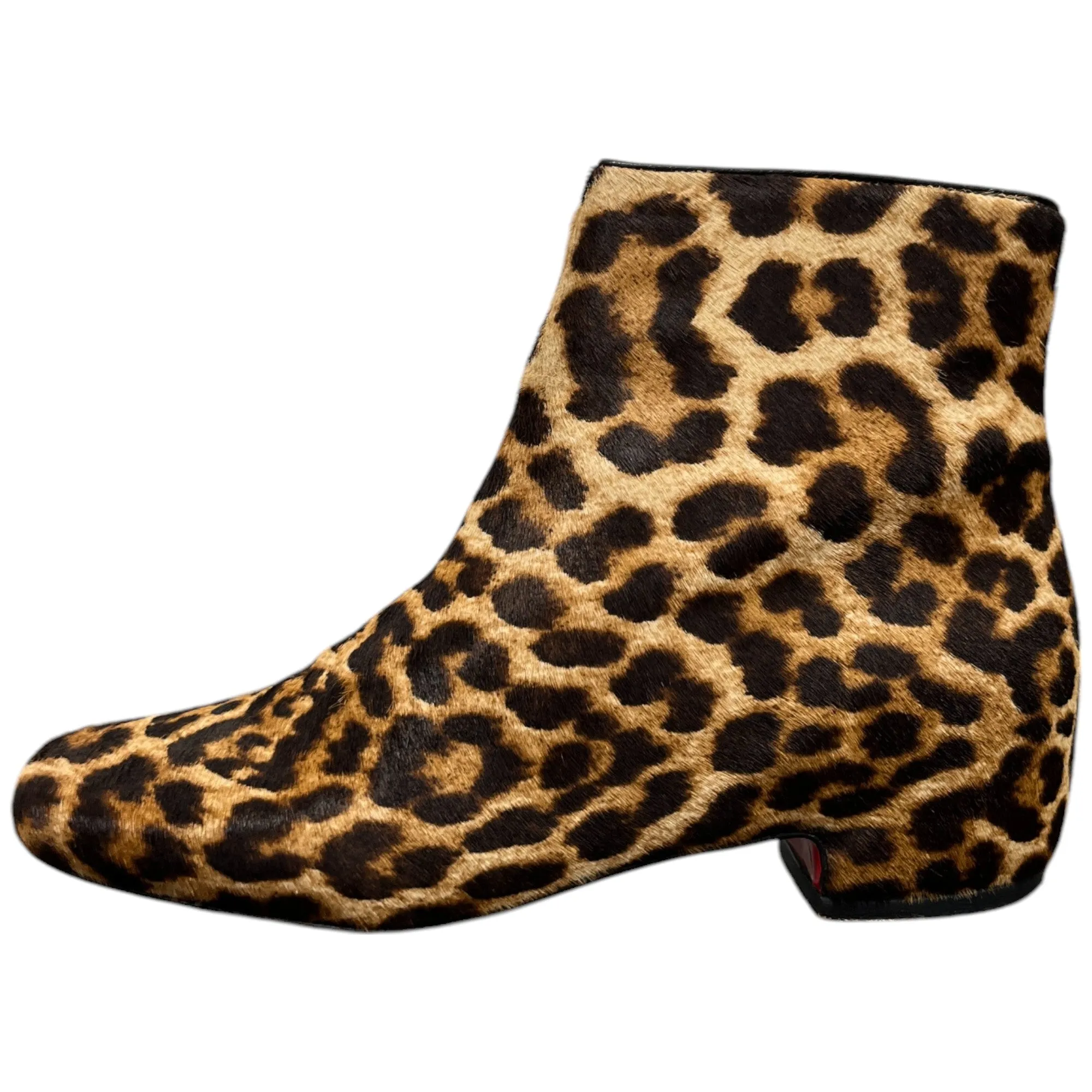 Women's Tounoir Leopard Print Ankles Boots Brown Size EU 36 / UK 3