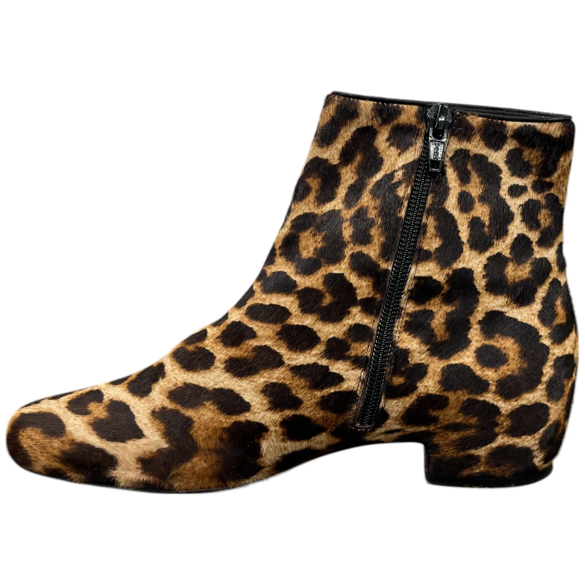 Women's Tounoir Leopard Print Ankles Boots Brown Size EU 36 / UK 3