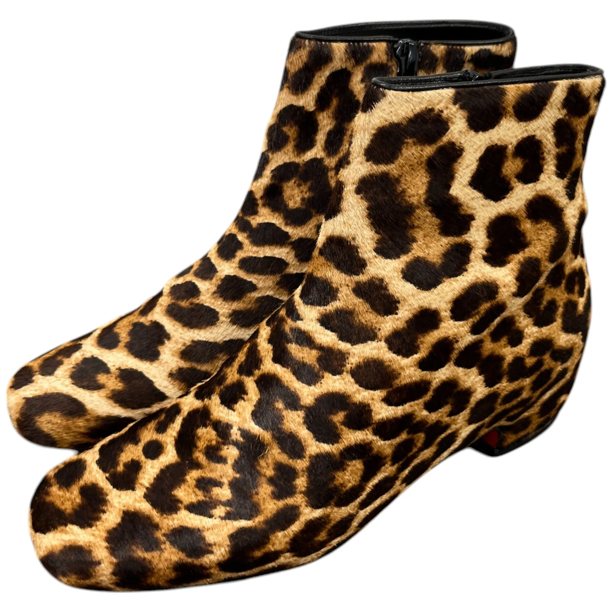 Women's Tounoir Leopard Print Ankles Boots Brown Size EU 36 / UK 3