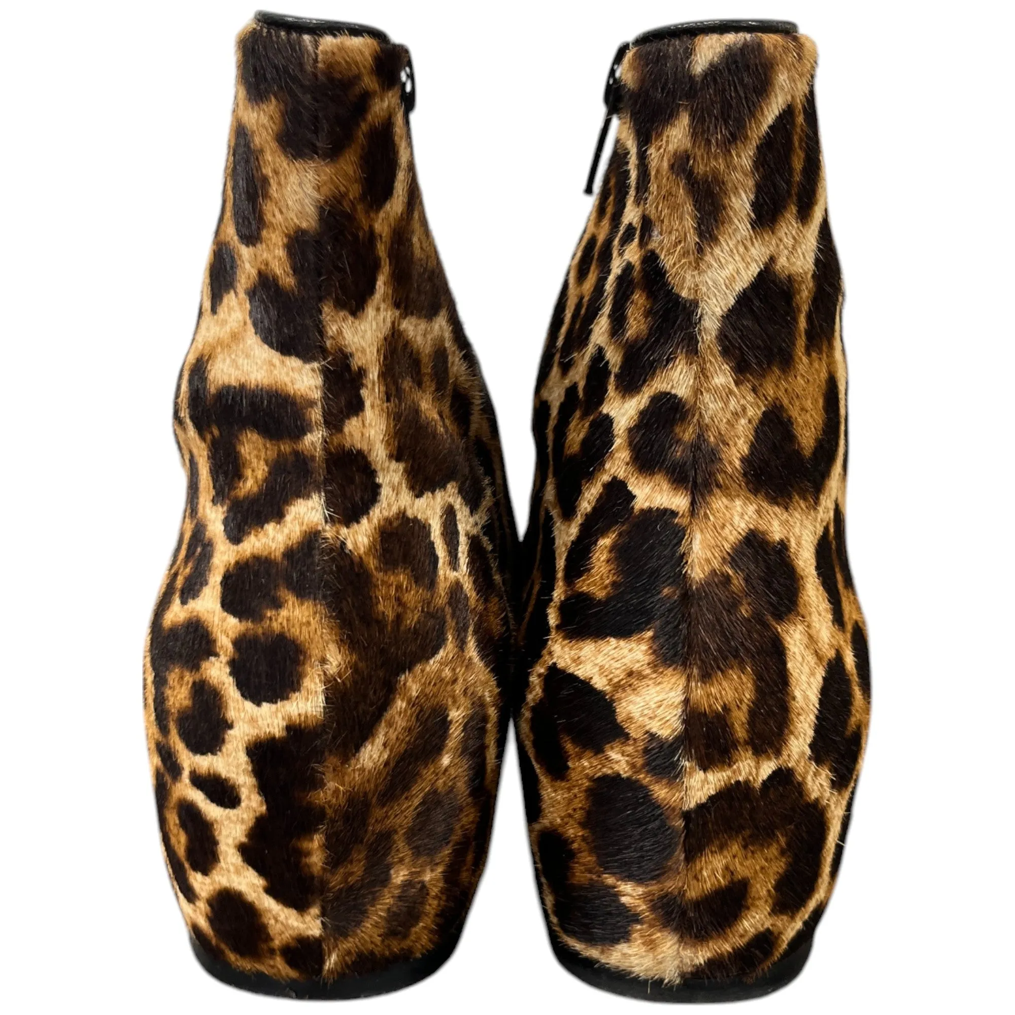 Women's Tounoir Leopard Print Ankles Boots Brown Size EU 36 / UK 3