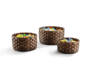 Wooden Baskets 3pc