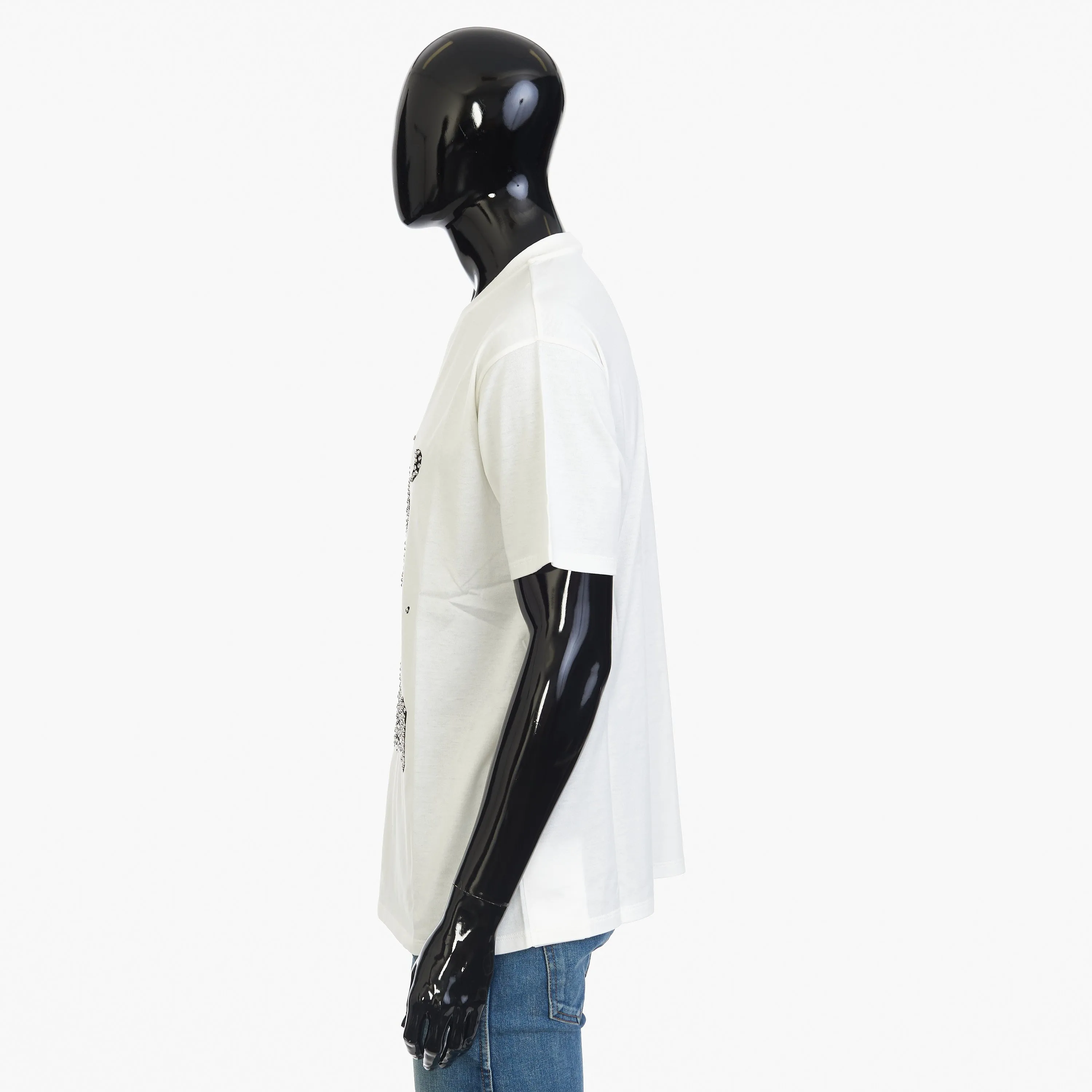 x ED BONER Tshirt With Lost Paradise Embroidery In White Cotton Jersey