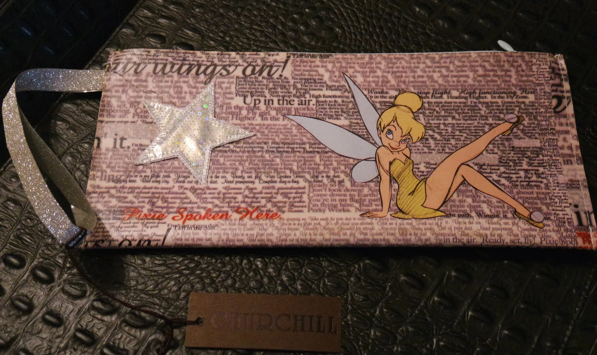 Your Sister's Moustache Tinkerbell Clutch Handbag