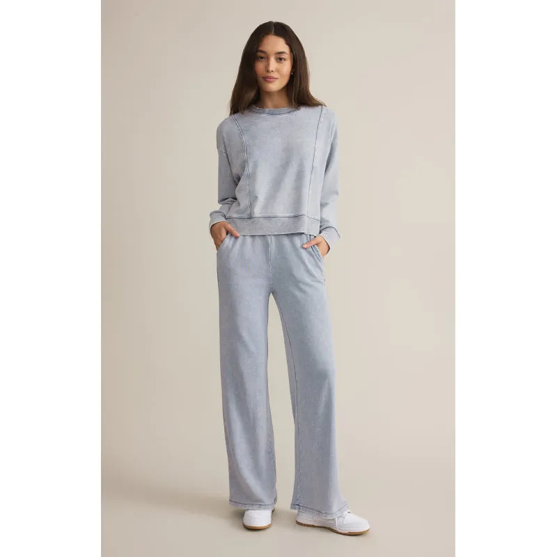 Z Supply LAX Knit Denim Sweatshirt