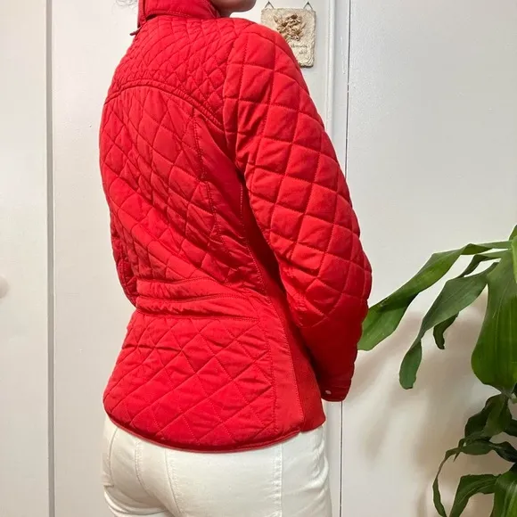 Zara Quilted Red Puffer-Styled Jacket 💋