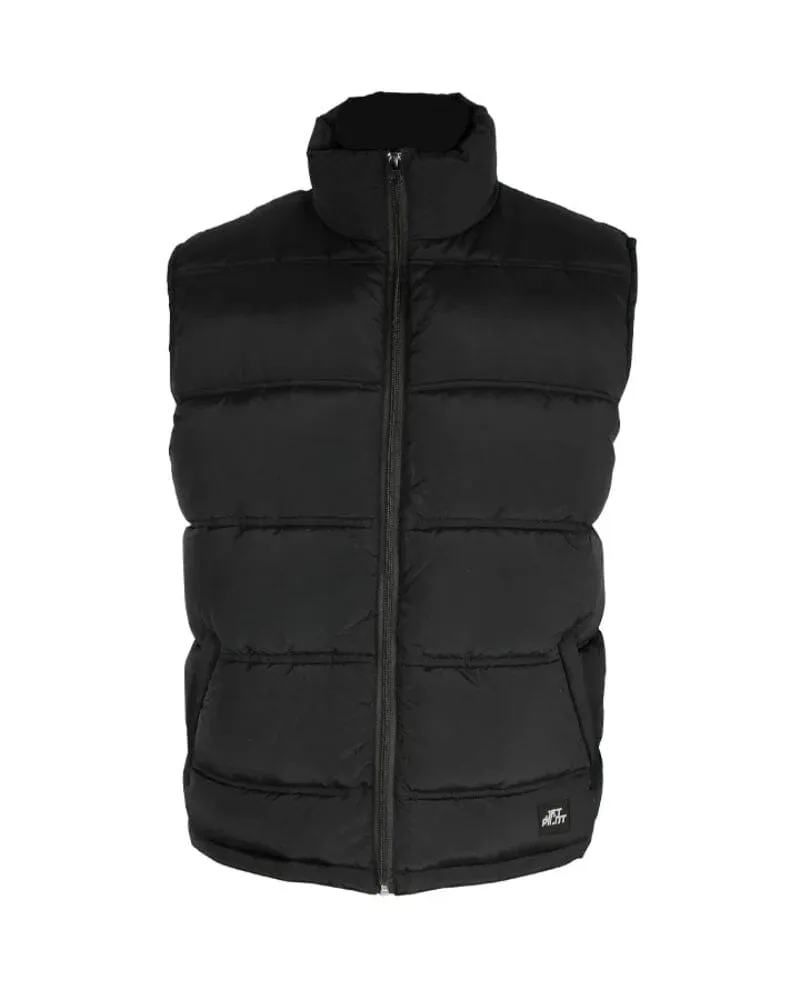 Zip Up Vest - Black