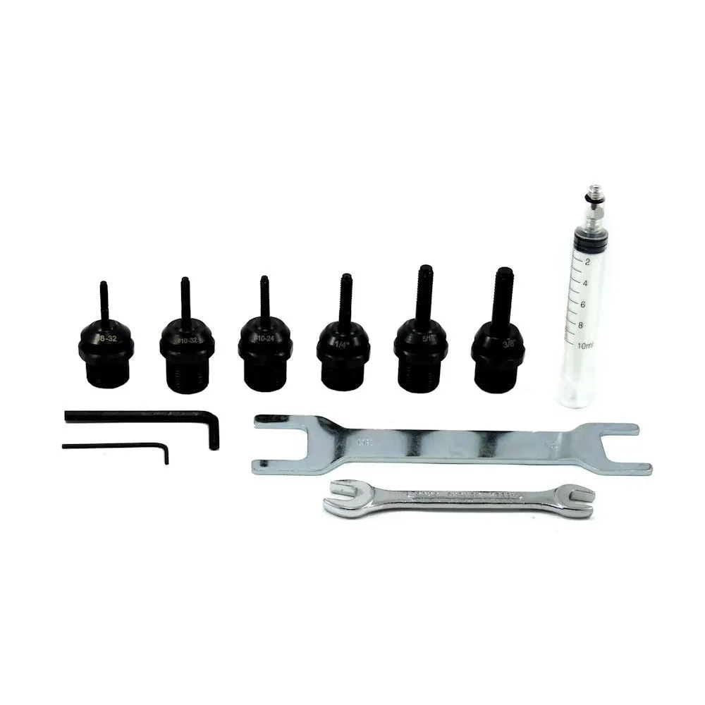 ZRN2508E (Imperial) --  5500 lb Traction Power Pneumatic / hydraulic Rivet Nut Tool - Spin/Pull/Spin  [#8-32" ~ 1/2"-13] All Material