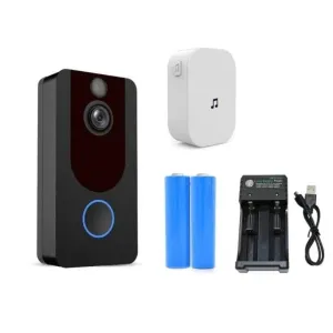 ZWN V7 HD 1080P Smart WiFi Video Doorbell Night Vision Camera Visual Intercom with Chime